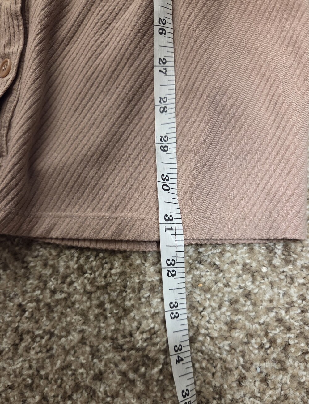 Reformation Amy Knit Dress Beige Tan Button Body Con Women's Small Long Sleeve - Picture 6 of 7